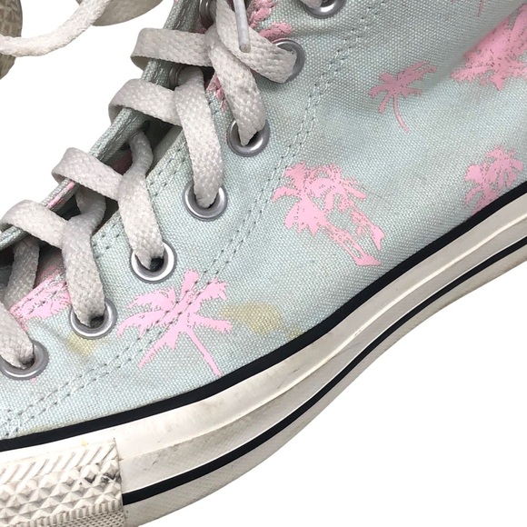 Converse Chuck Taylor High-Top Sneakers - Tropical Palm Tree Print - Picture 7 of 8
